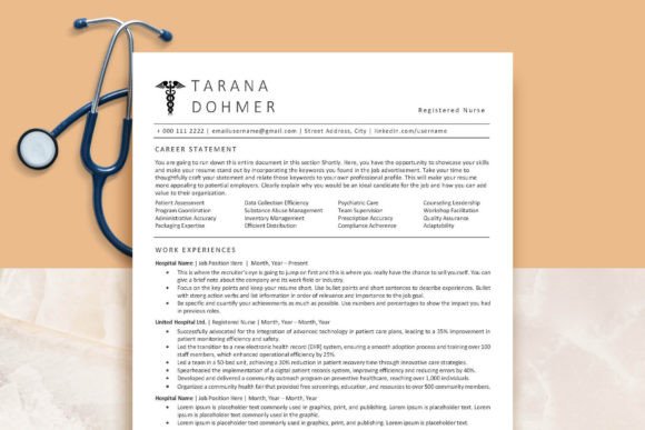 ATS Nurse Resume Template: Land Your Dream Nursing Job