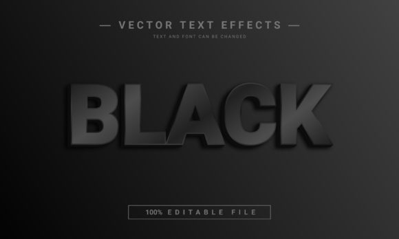 Black Editable Text Effect: Instant 3D Impact for Any Project
