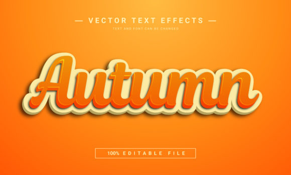 Bring Autumn to Your Design with This 3D Text Effect
