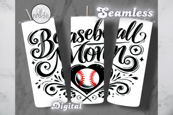 Celebrate the Dugout: The Baseball Mom Seamless Tumbler Wrap