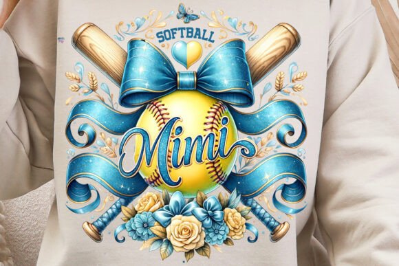 Celebrating Game Day: The Softball Mimi Coquette PNG