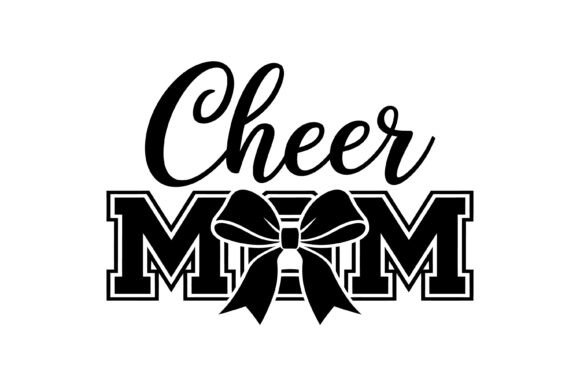 Cheer Mom Script Bow Design: A Typeface with Team Spirit