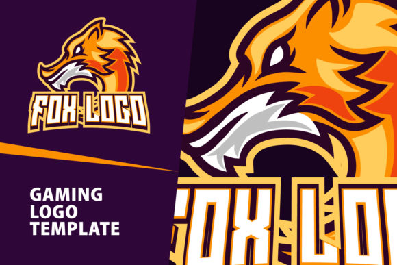 Elegant Fox Mascot: Your Go-To Gaming Logo Design