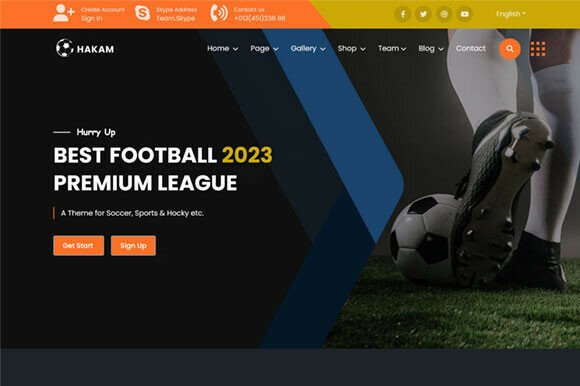 Elevate Your Team's Brand with the Hakam Sports Template