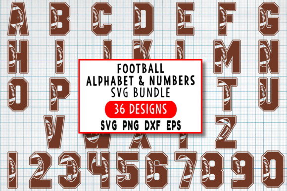 Football Alphabet and Numbers SVG Bundle: The Ultimate Game-Day Design Asset