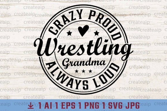 Funny Wrestling Grandma SVG: A Knockout Design Asset
