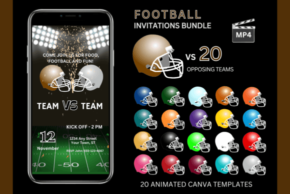 Game Day Style: The Football Invite Brown Team Bundle