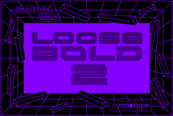 MultiType Rows Loose Bold 2: A Pixel Font with a Modern Edge