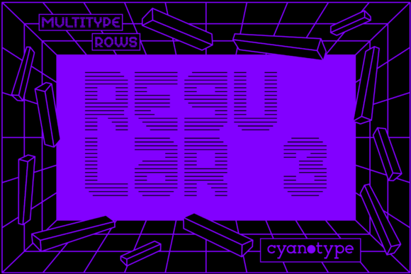 MultiType Rows Regular 3: A Pixelated Font with Modern Edge