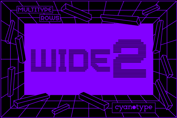 MultiType Rows Wide 2: A Pixelated Font with Attitude