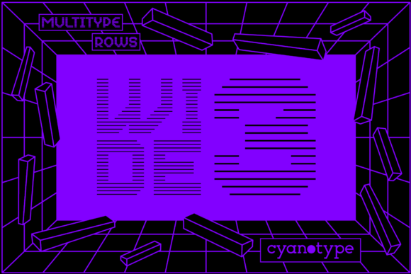 MultiType Rows Wide 3: A Retro Pixel Font for Bold Projects