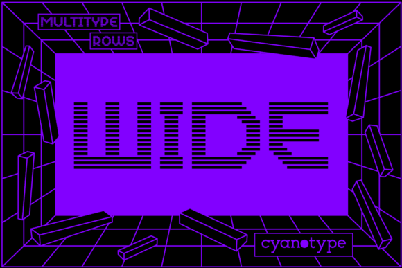 MultiType Rows Wide: A Pixel Font with a Retro Edge