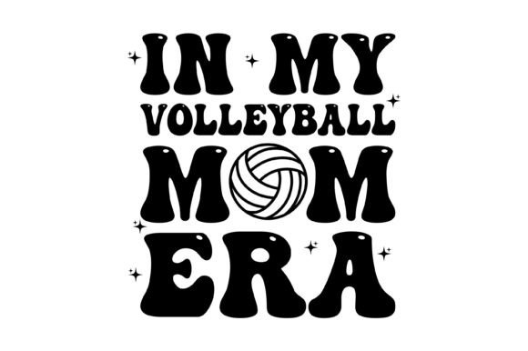 Retro Volleyball Mom Era Design: Groovy Game Day Style
