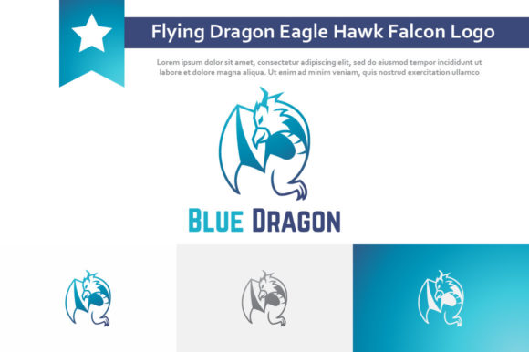 Soaring Above the Rest: The Flying Dragon Eagle Hawk Falcon Logo