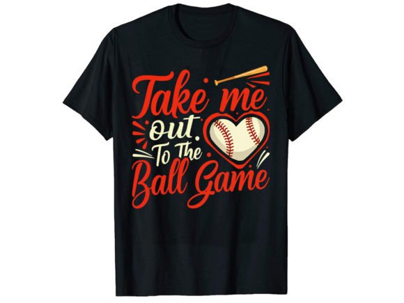 Take Me Out Ot the Ball: A Vintage Sporty T-Shirt Design