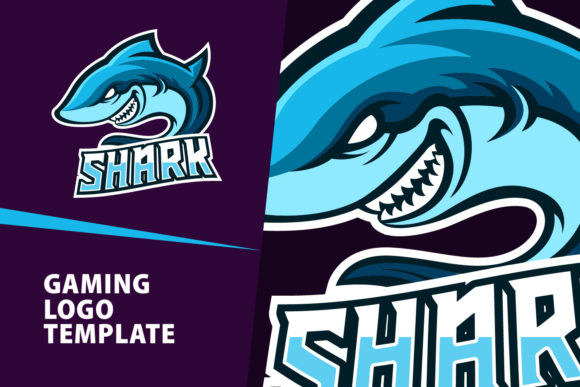 Unleash Your Brand: The Shark Mascot Gaming Logo