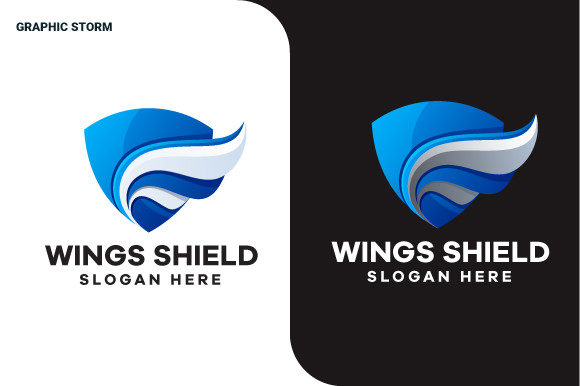 Wings Shield Logo Design: Forging a Strong Brand Identity